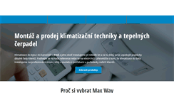 Desktop Screenshot of maxway.cz