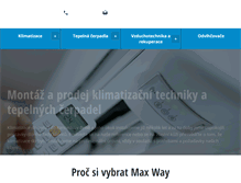 Tablet Screenshot of maxway.cz
